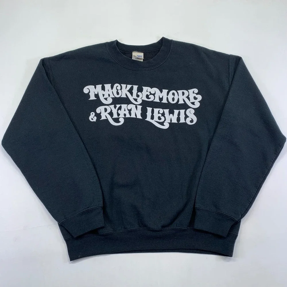 Macklemore & Ryan‎ Lewis World Tour 2013 Crewneck Sweatshirt Mens Medium